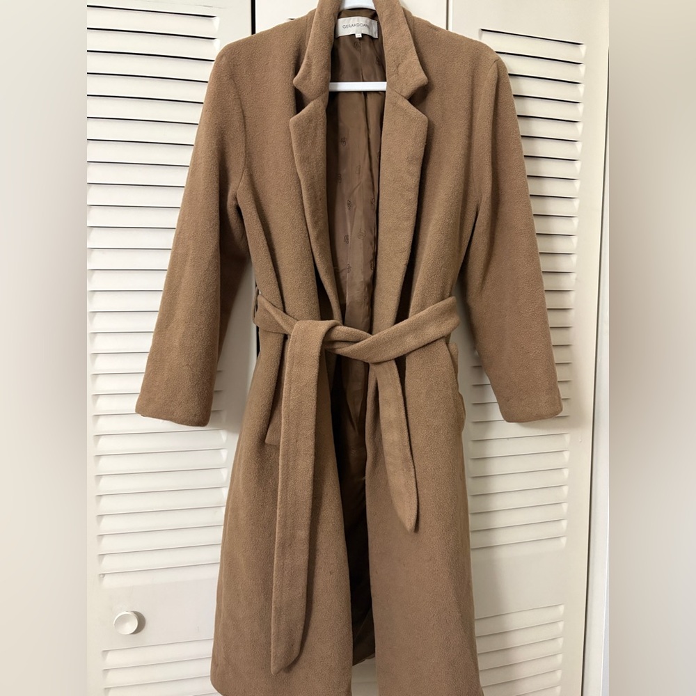 Gerard Darel Camel Wool Coat Vintage